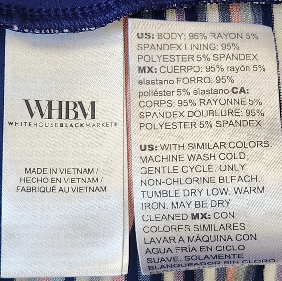 White House Black Market 🔖NWT! Rainbow Stripe Sundress - Size 10 - Picture 15 of 16